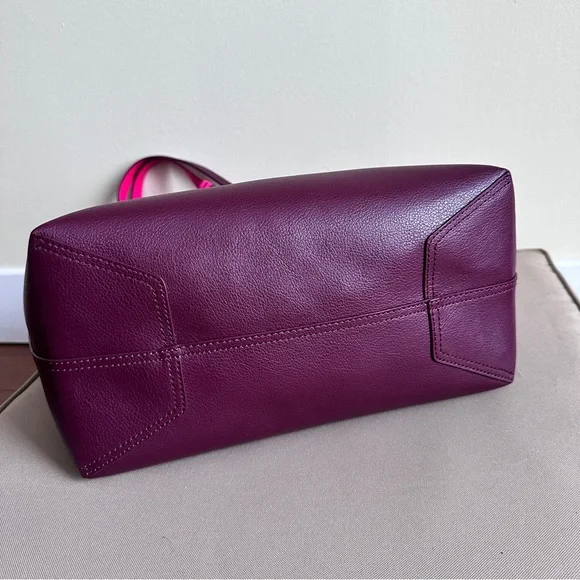 Kate Spade NY Ava Reversible Women's Tote Bag, Large - Pink and Burgundy - Picture 6 of 16